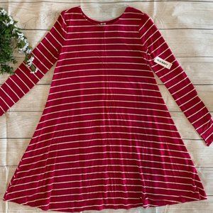 Old Navy Long Sleeve Striped Swing Dress - XS